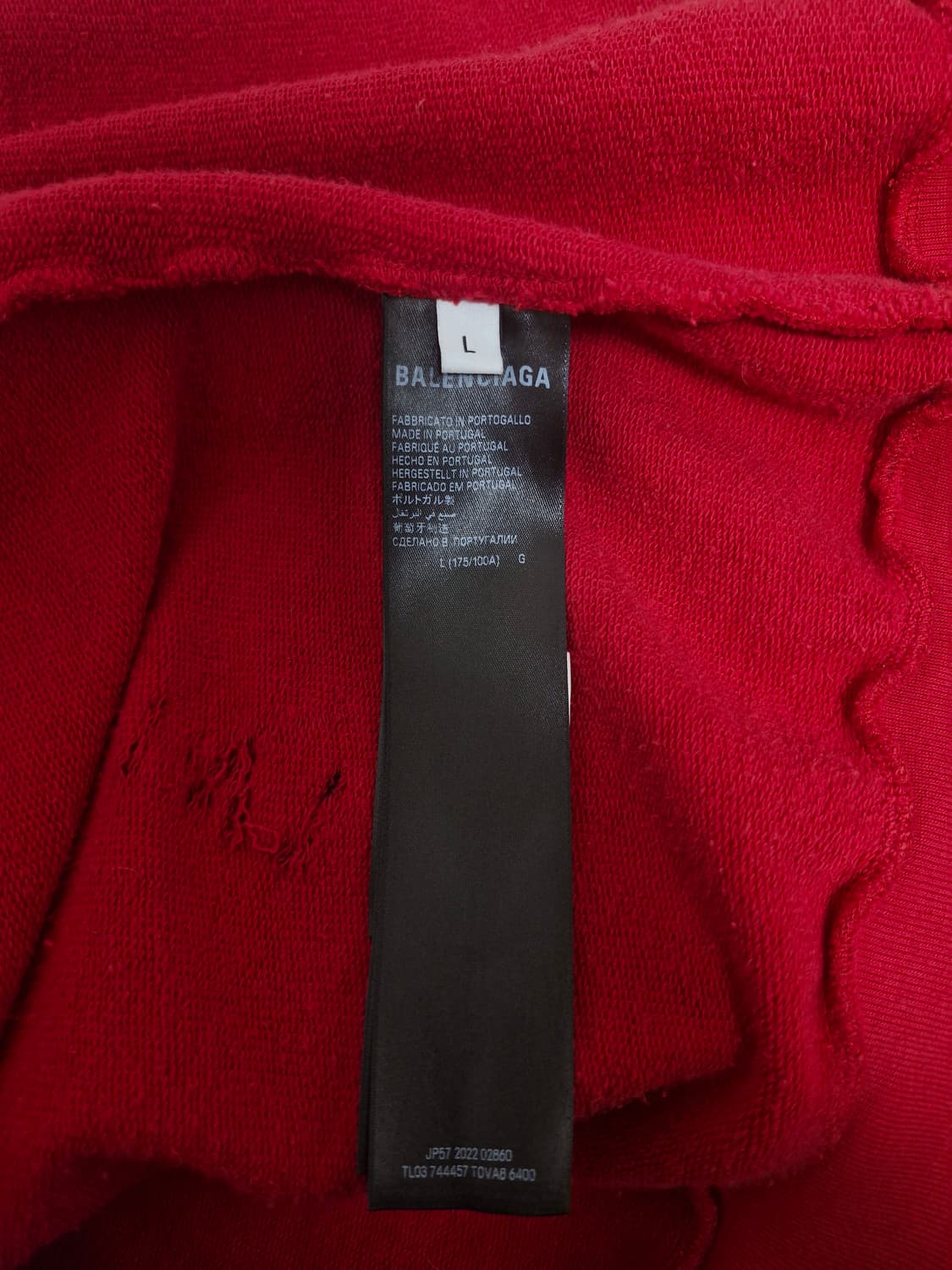 [L] 발렌시아가 SS23 레드 스케이터 그래피티 후드집업 상품이미지7