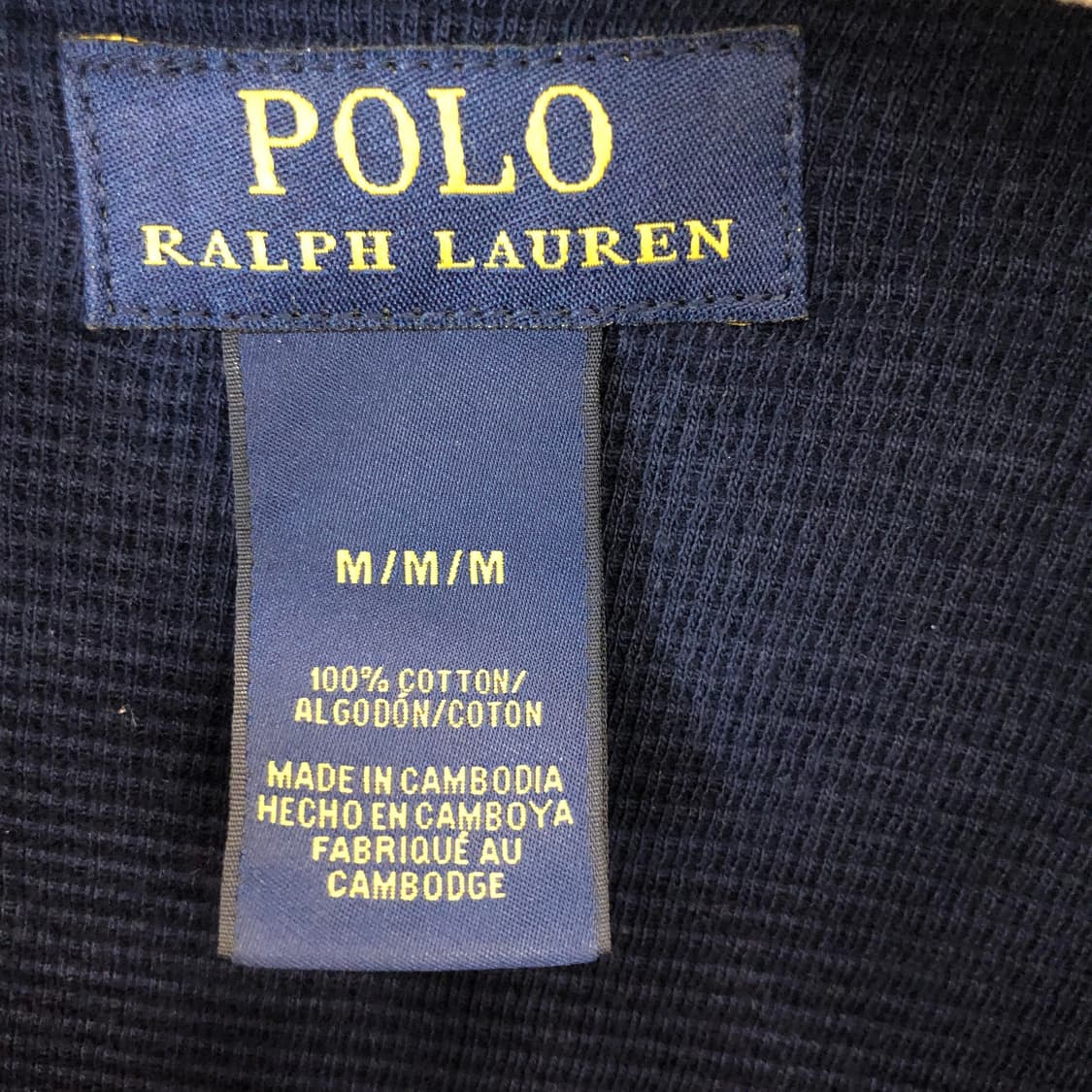 폴로 랄프로렌 화이트포니 와플반팔 M 상품이미지5