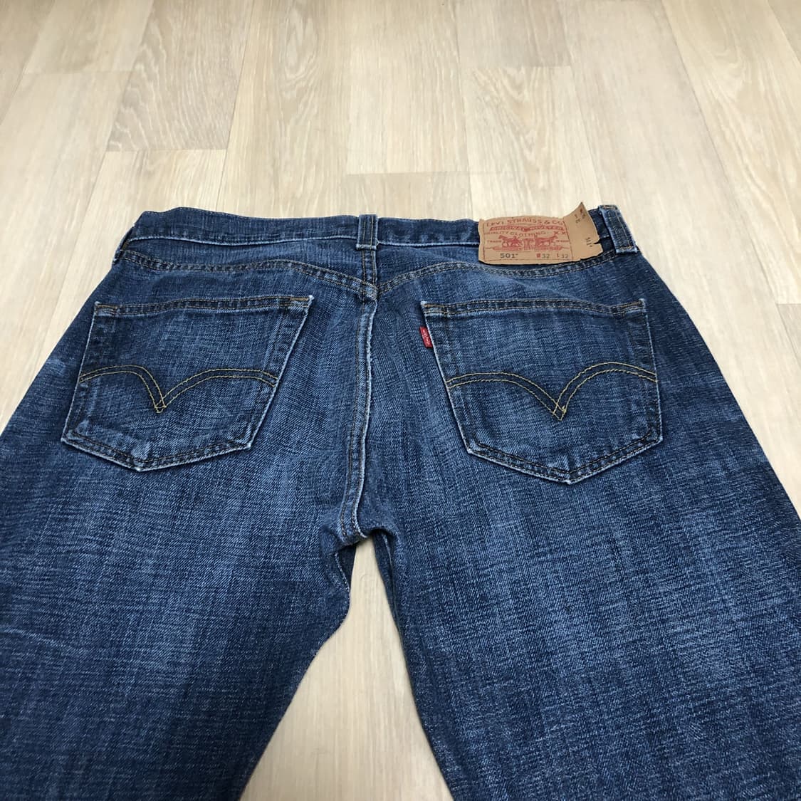 (31) 리바이스 Levis 501 스트레이트핏 타이틀 블루 데님 상품이미지9