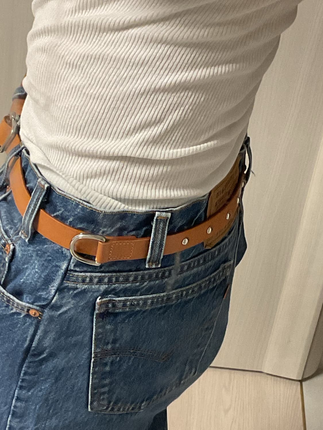 mihara yasuhiro x gu stud belt 상품이미지8