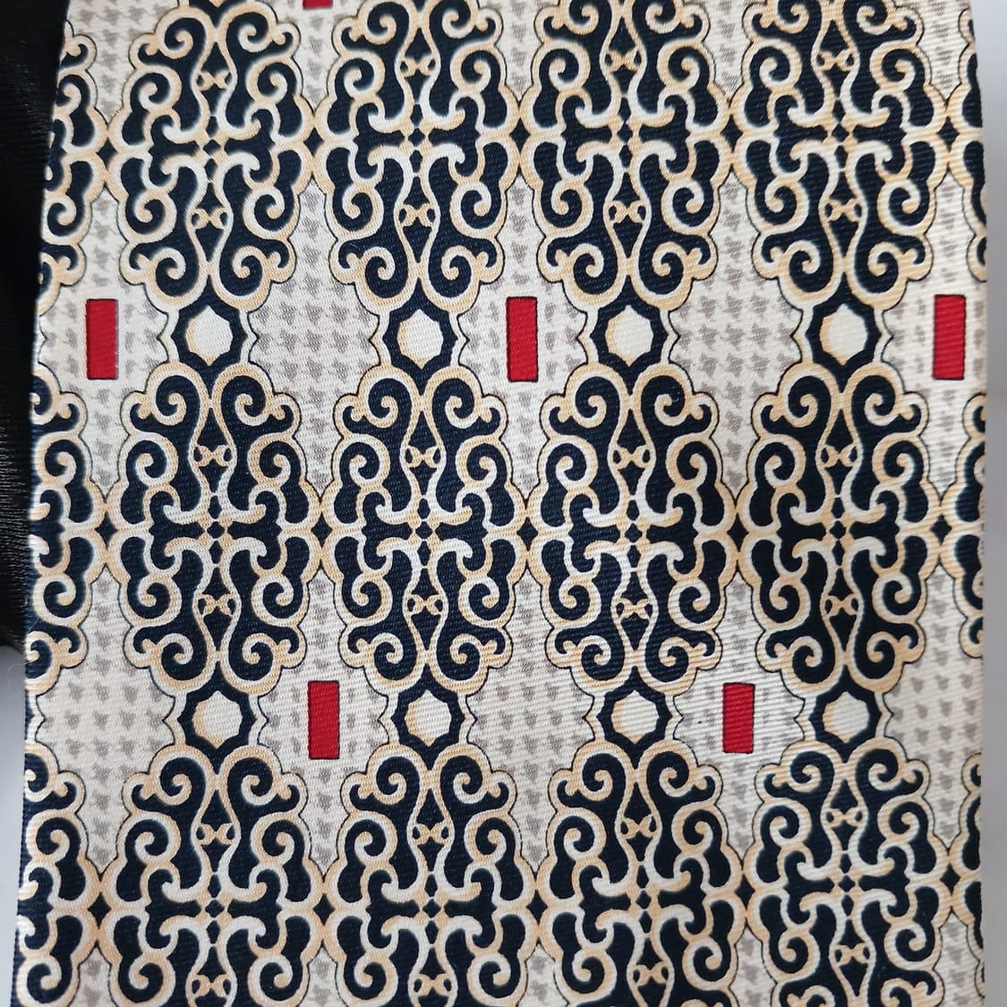 크리스찬 디올 실크 베이지 패턴 넥타이 9.5cm A+등급 A19269
 상품이미지6