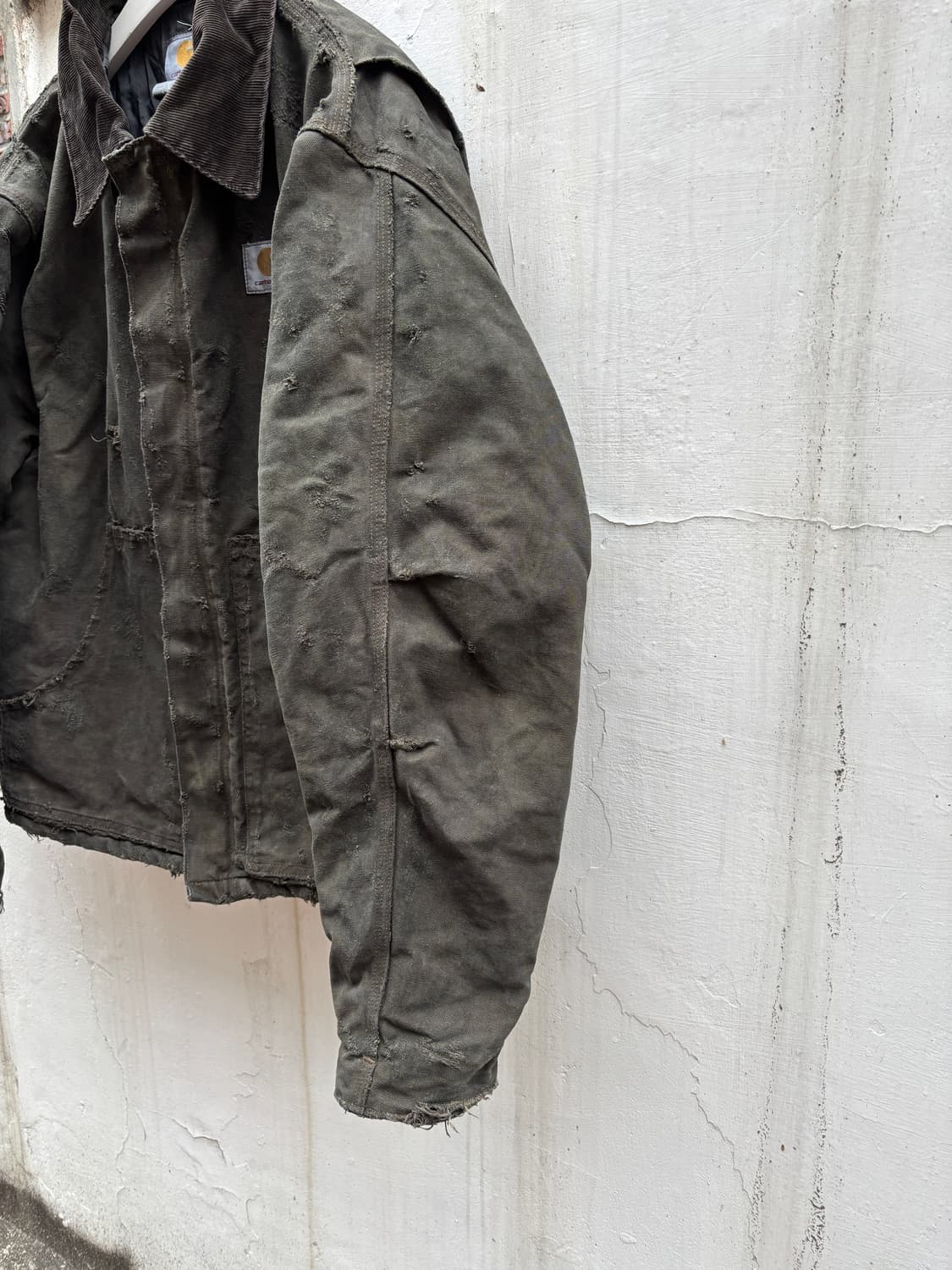 칼하트 j22 모스그린 다잉 커스텀 아크틱 자켓 상품이미지3