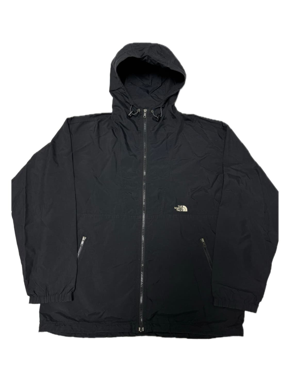 노스페이스 미들로고 나일론 자켓 블랙 바람막이 상품이미지1