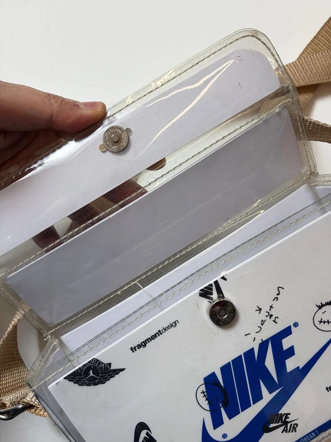 나이키 X 프라그먼트 디자인 PVC 스퀘어 크로스백 Q1490 상품이미지5