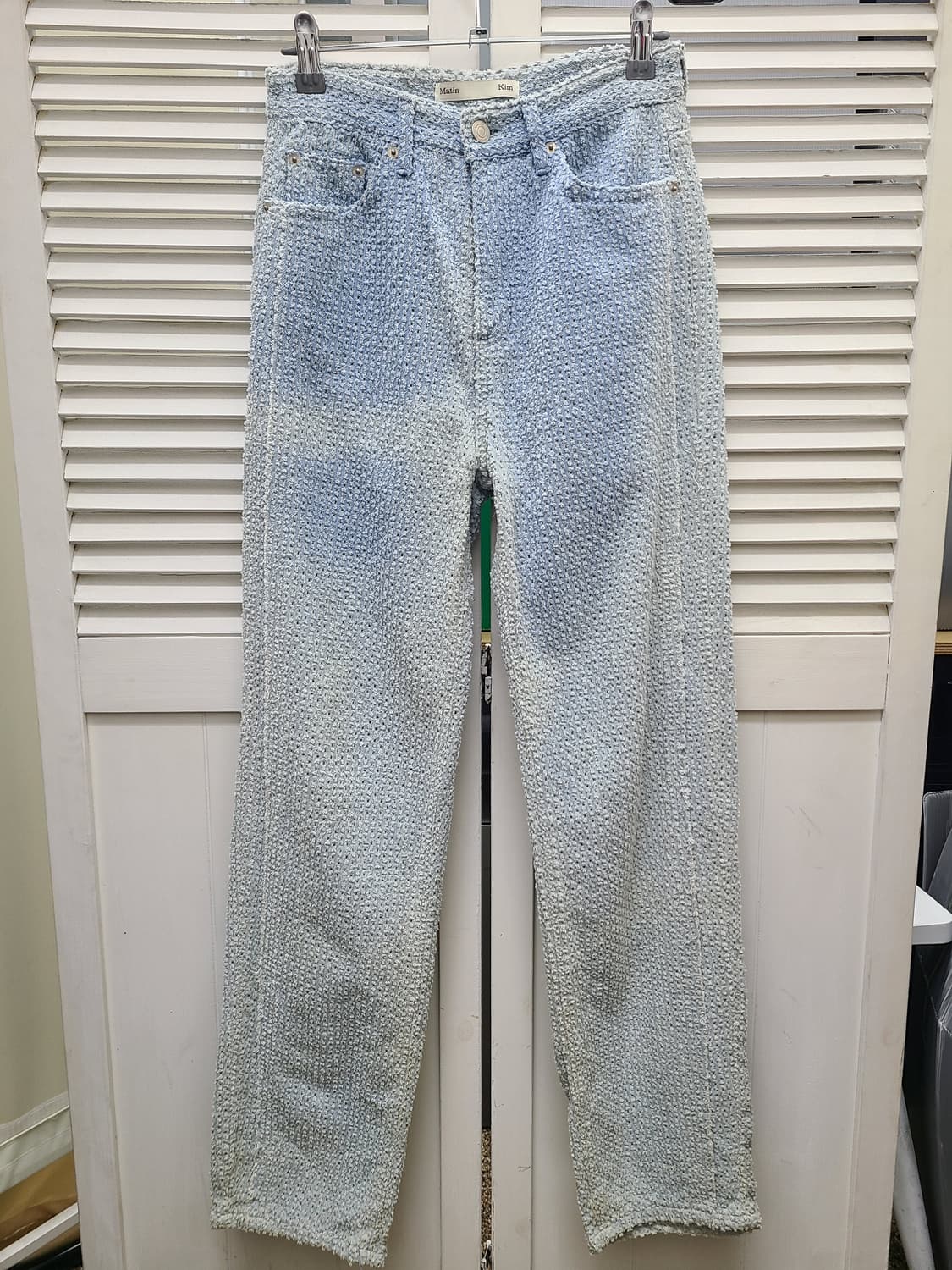 마뗑킴 펀칭 루즈핏 팬츠 상품이미지1