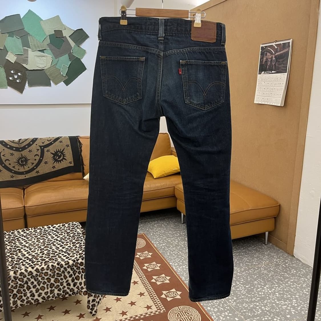 리바이스 511 빈티지 레트로 진청 데님팬츠 33인치 C09762 상품이미지4