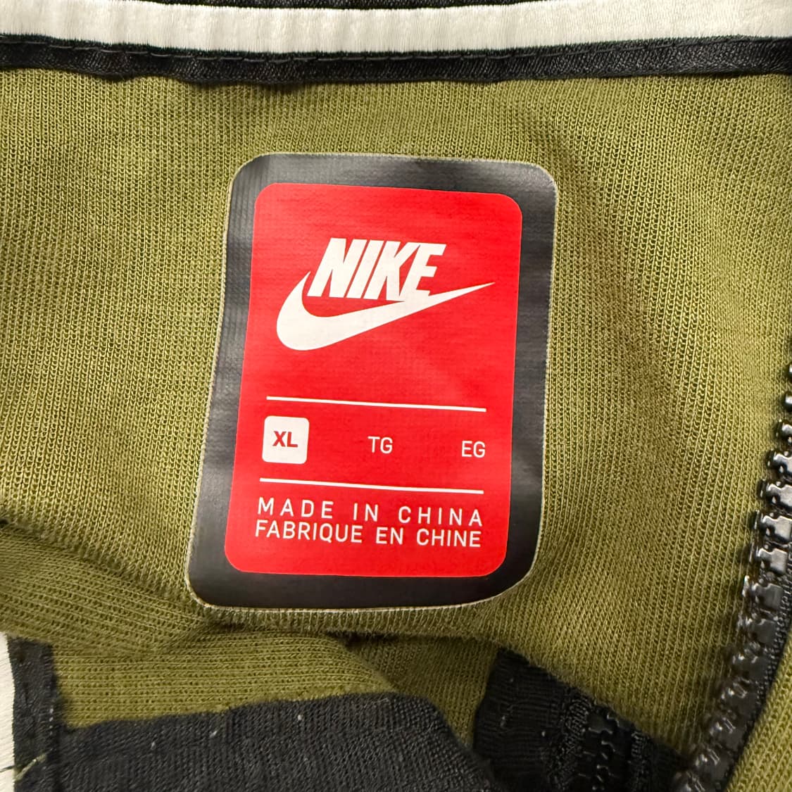 [정품/XL] 나이키 테크플리스 후드집업 카키 b19 상품이미지5