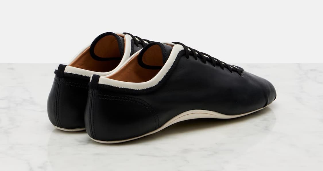 [36,38]드리스반노튼 26ss 발레리나 레더 스니커즈/블랙 상품이미지6