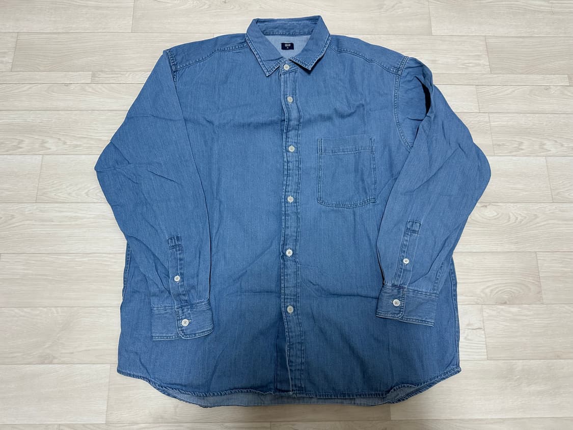 유니클로 오버데님셔츠 와이드스트레이트진 상품이미지3