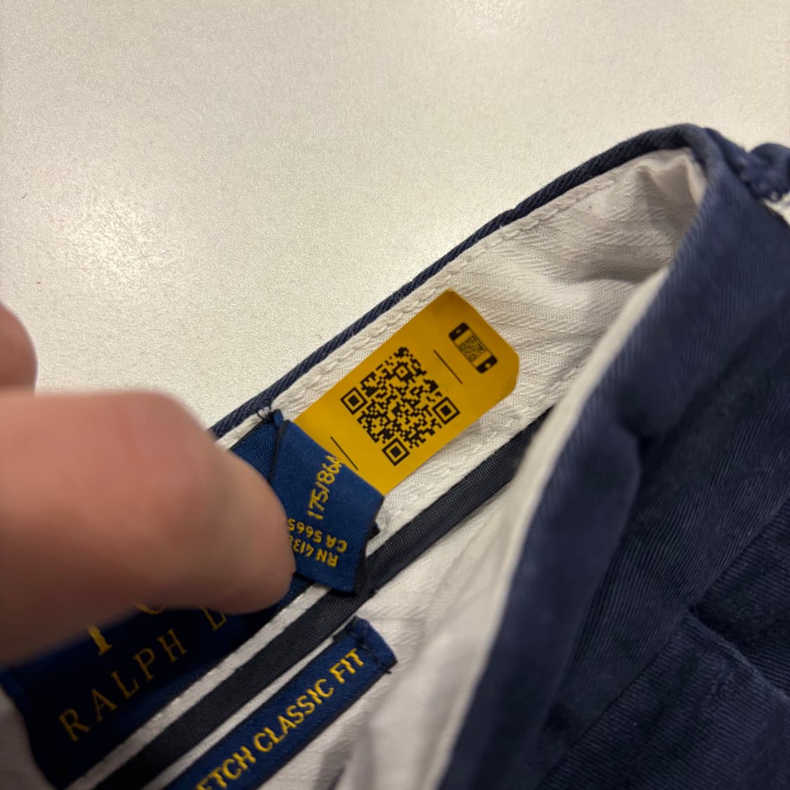 [33] 폴로랄프로렌 신형 큐알 네이비 반바지 면바지 C557 상품이미지4