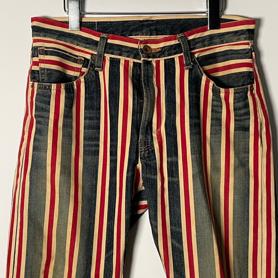 에드윈 505ss4 멀티 스트라이프 부츠컷 데님팬츠 (onp.03)   상품이미지4