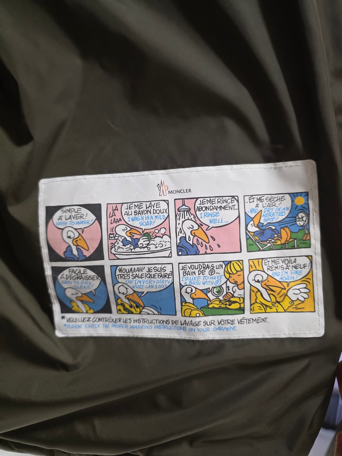 몽클레어 클루니 리얼퍼 카키 3 미사용 상품이미지7