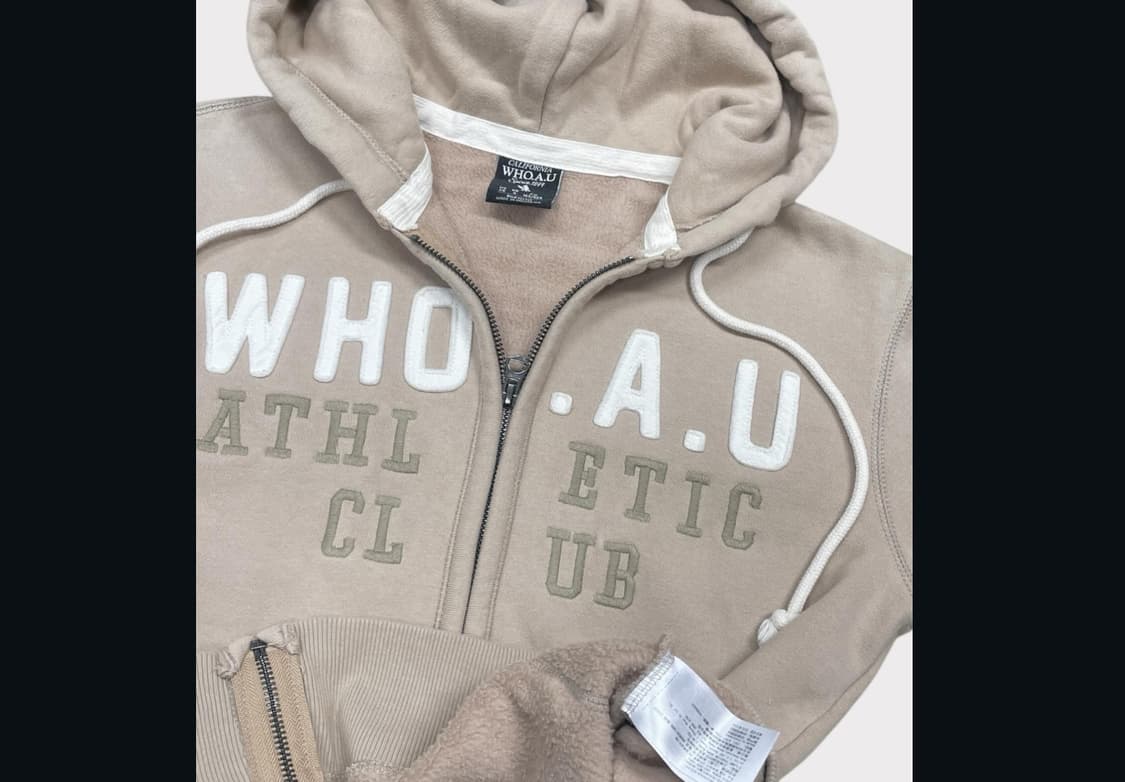 후아유 후드집업 베이지 상품이미지2