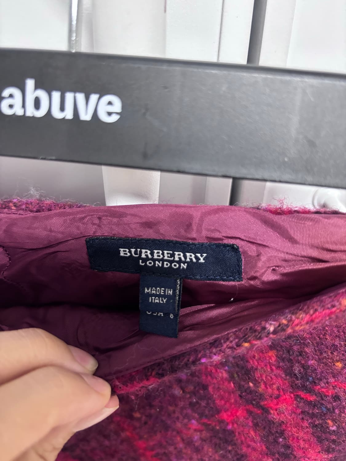 Burberry 버버리 레드 체크 스커트 s 상품이미지5