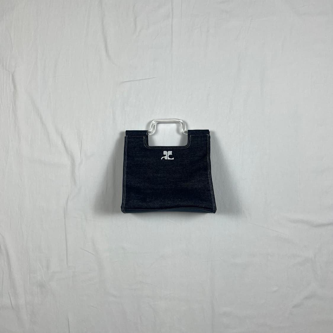 꾸레쥬 꾸레주 courreges 로고 데님 토트백 가방 상품이미지1