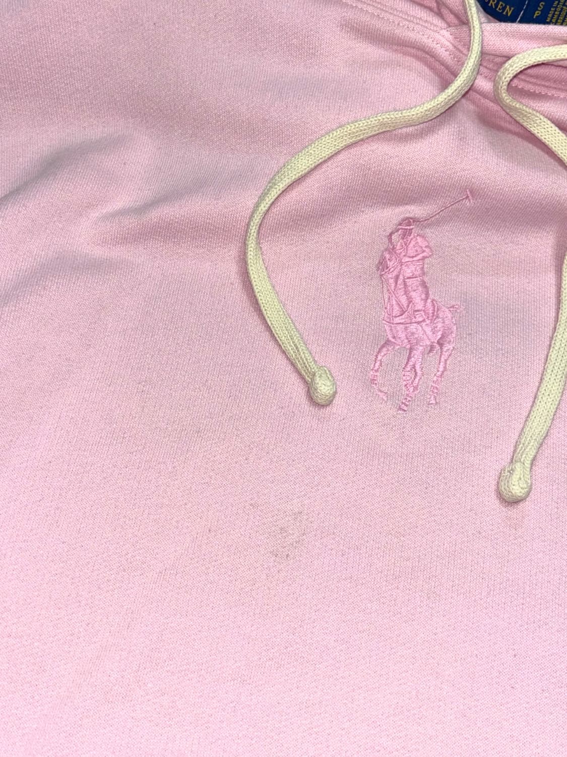 폴로 랄프로렌 딸기우유 색상 후드티 ( qr인증) 상품이미지7