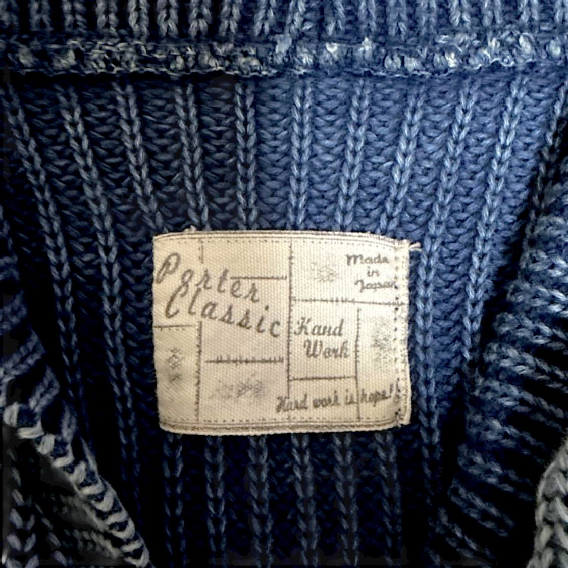 포터클래식 핸드웍 인디고 니트 가디건 상품이미지7