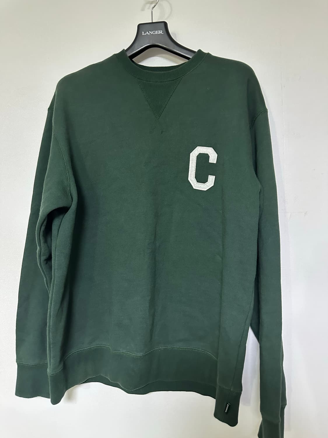 커버낫 C 로고 맨투맨 그린 상품이미지1