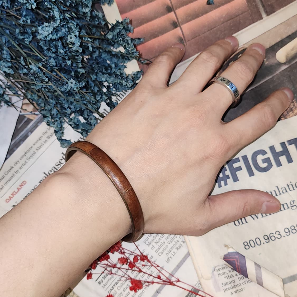 90s 프랑스 빈티지 팔찌 빈티지 브라스 뱅글 보헤미안 스타일 팔찌 상품이미지5