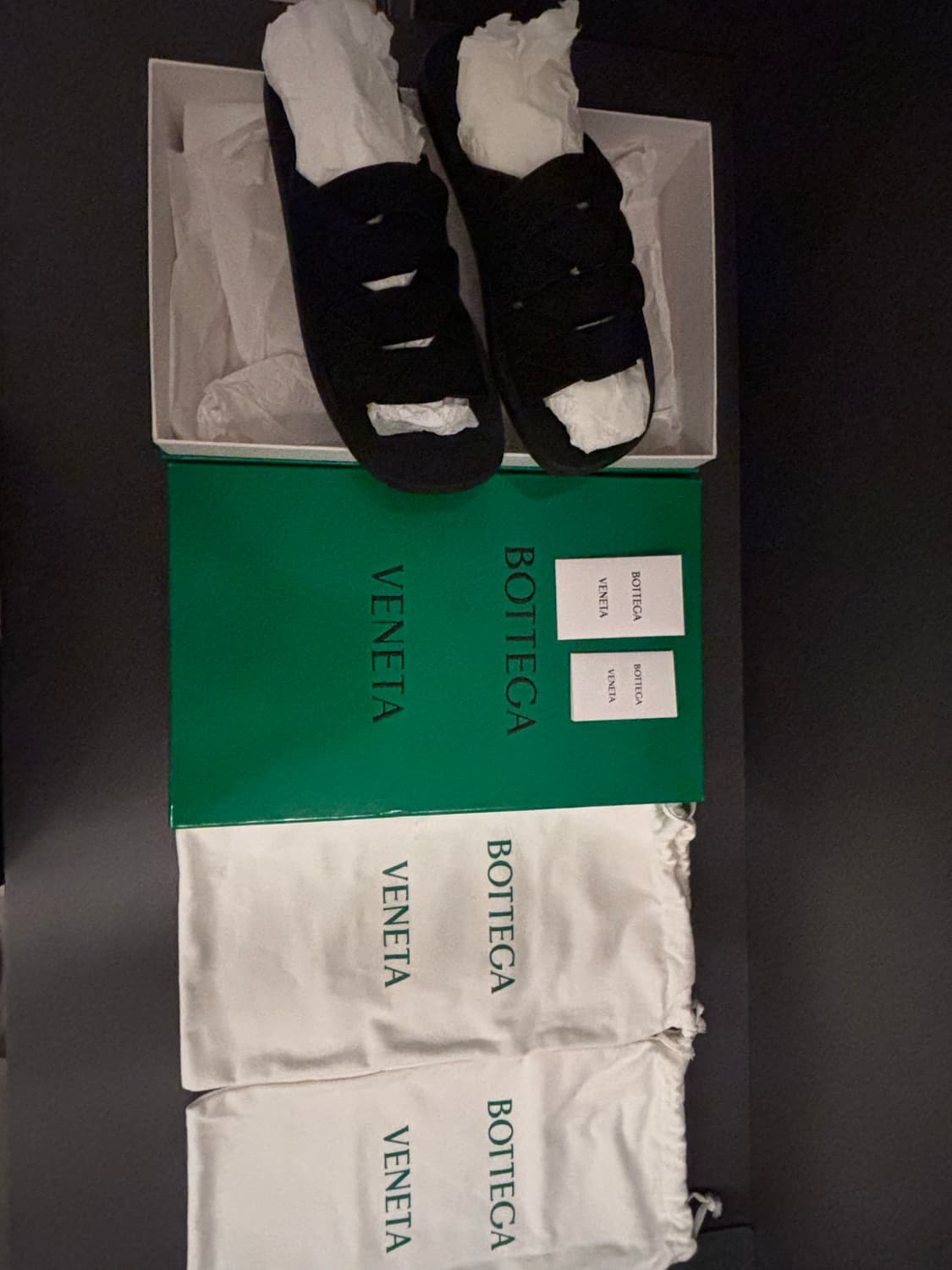(280)보테가베네타 플랫 뮬 블랙 상품이미지2