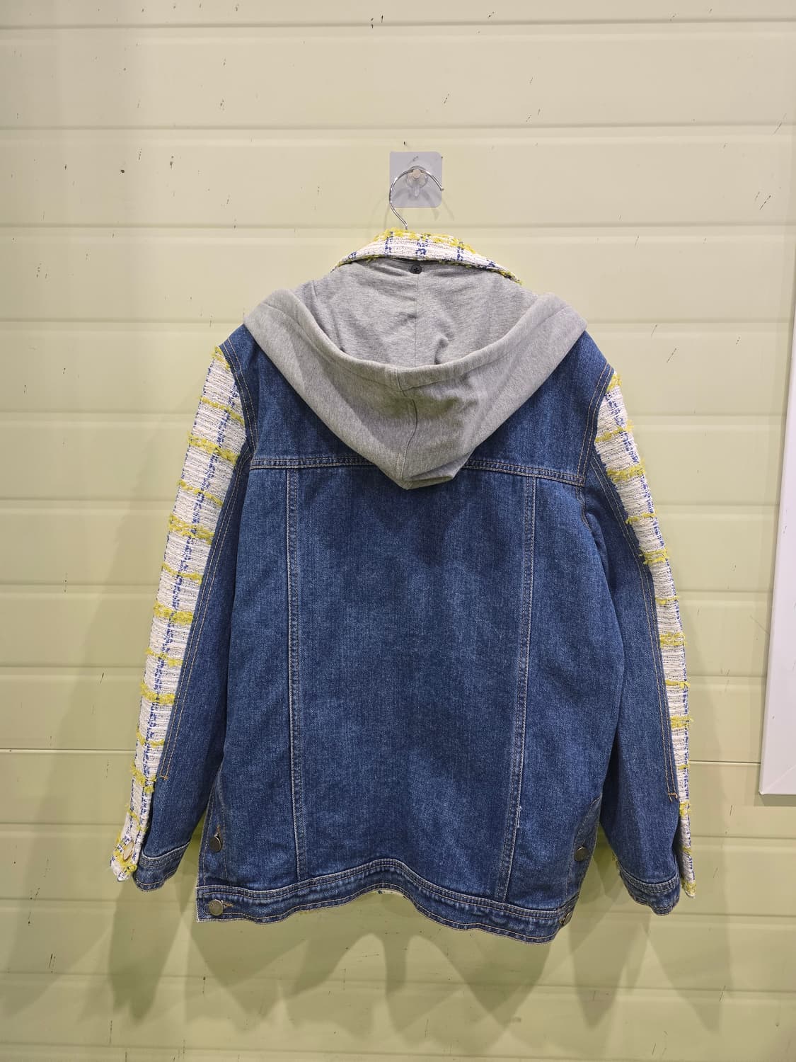 OGI 트위드 데님 후드 자켓 상품이미지5