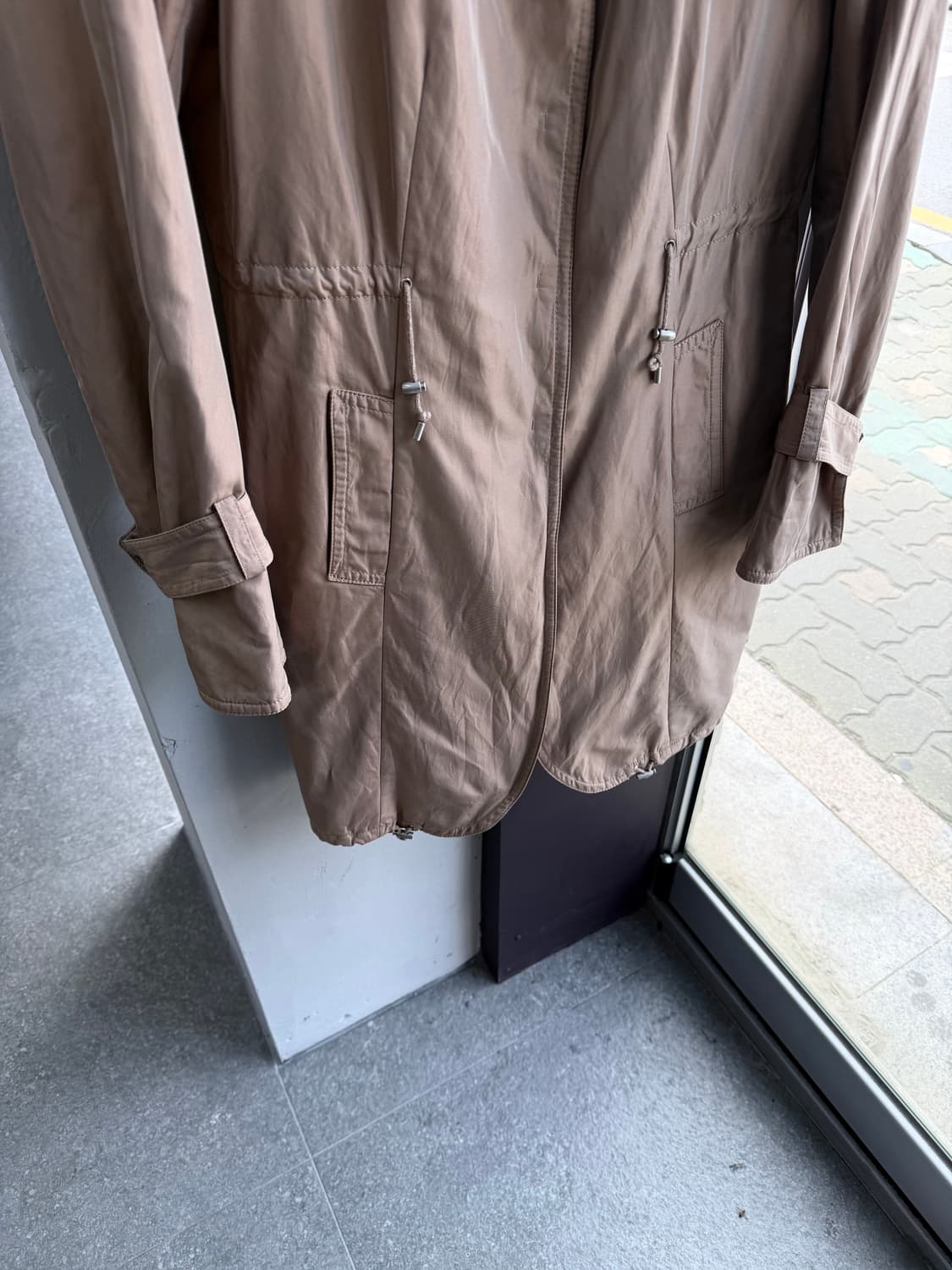 .IT44/ 브루넬로 쿠치넬리 캐시미어 블렌딩 패널 코트 상품이미지4