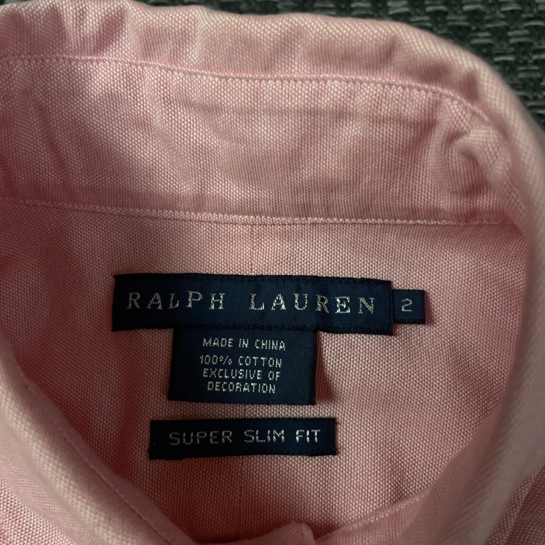 폴로랄프로렌 핑크 긴팔 셔츠 슈퍼슬림핏 2 상품이미지4