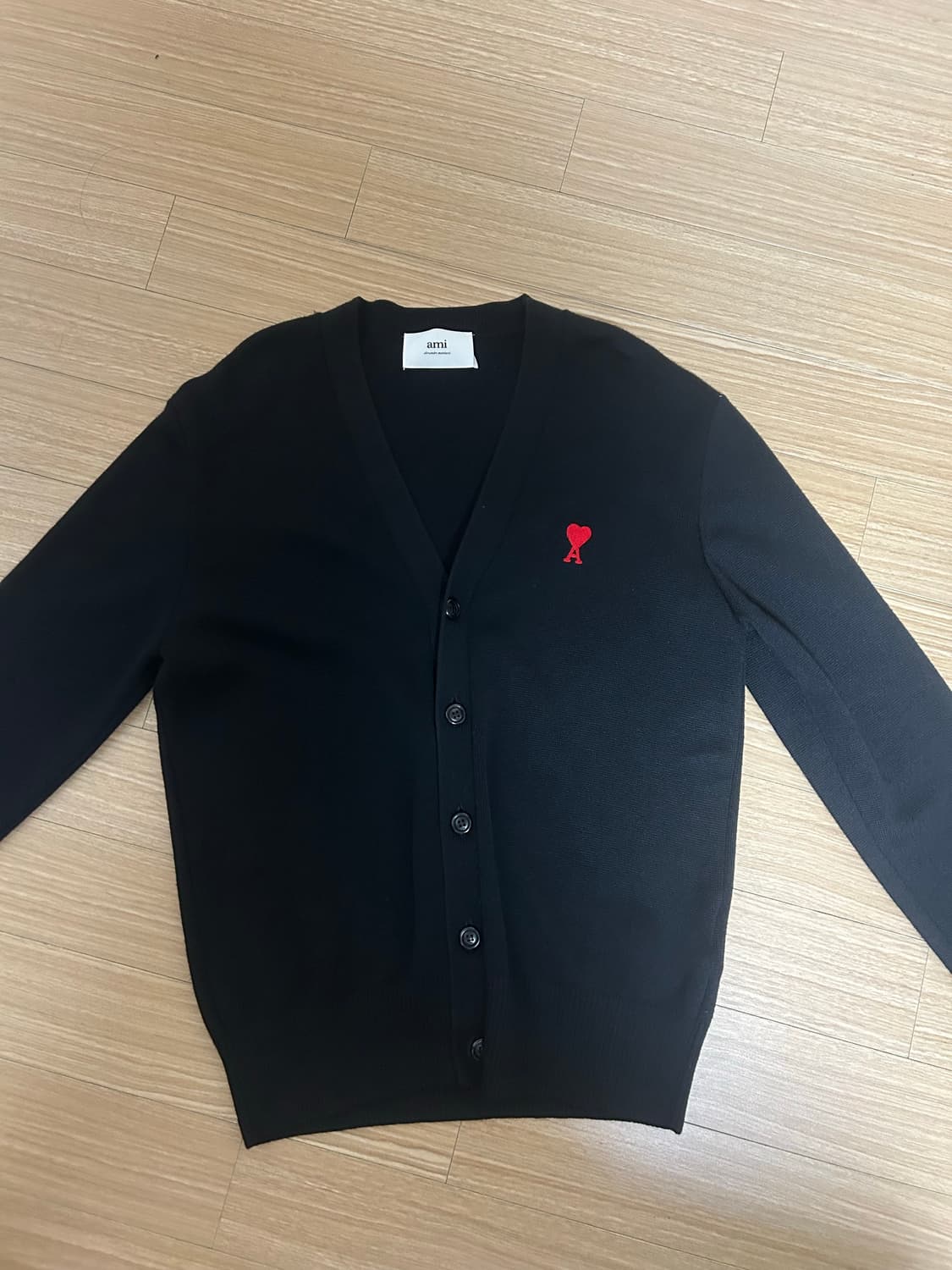 아미 스몰 로고 가디건 상품이미지1