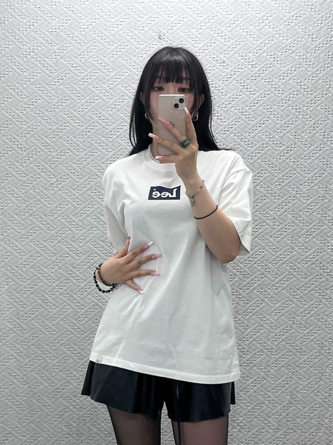LEE 빈티지 모던 캐주얼 박스로고 반팔티 M C12475 상품이미지2