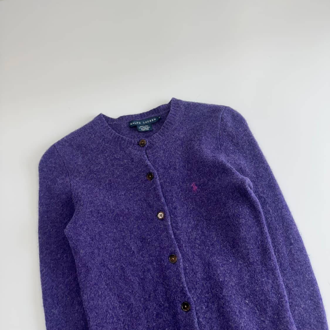 Polo 폴로 퍼플포니 퍼플 니트 가디건 상품이미지4