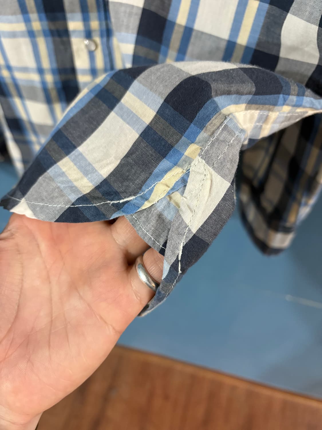 00‘s Levis Check Western  shirt. 상품이미지5