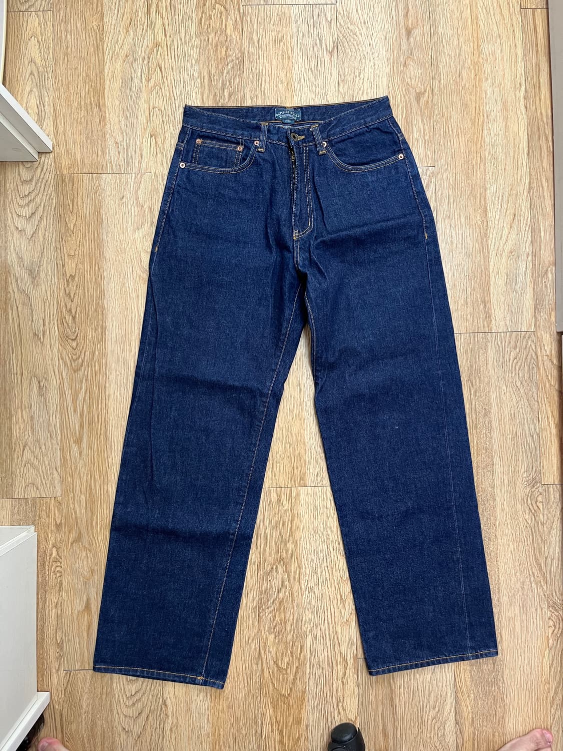 아웃스탠딩 와이드 셀비지 데님 상품이미지1