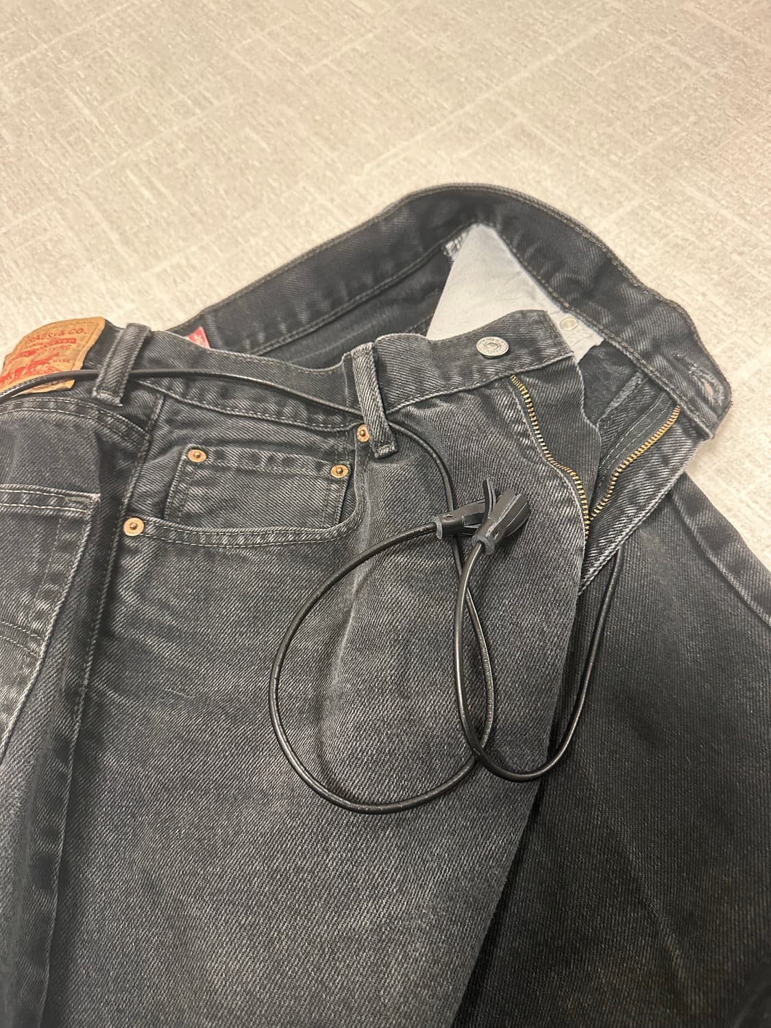 올드조[OLD JOE]레더 스트링벨트 [OS] 새상품 상품이미지1