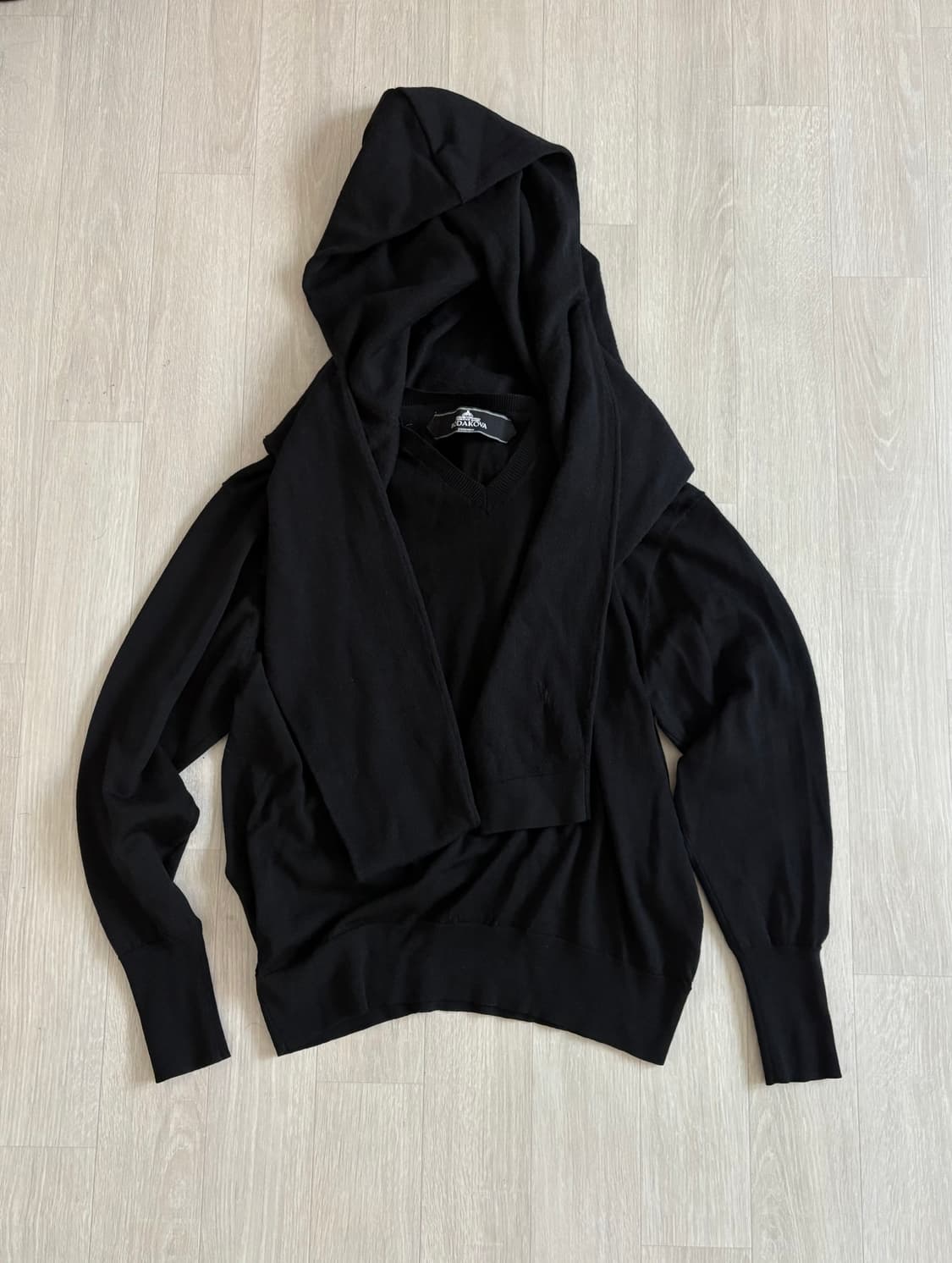 [M] 호다코바 더블 슬리브 스웨터 니트 상품이미지1