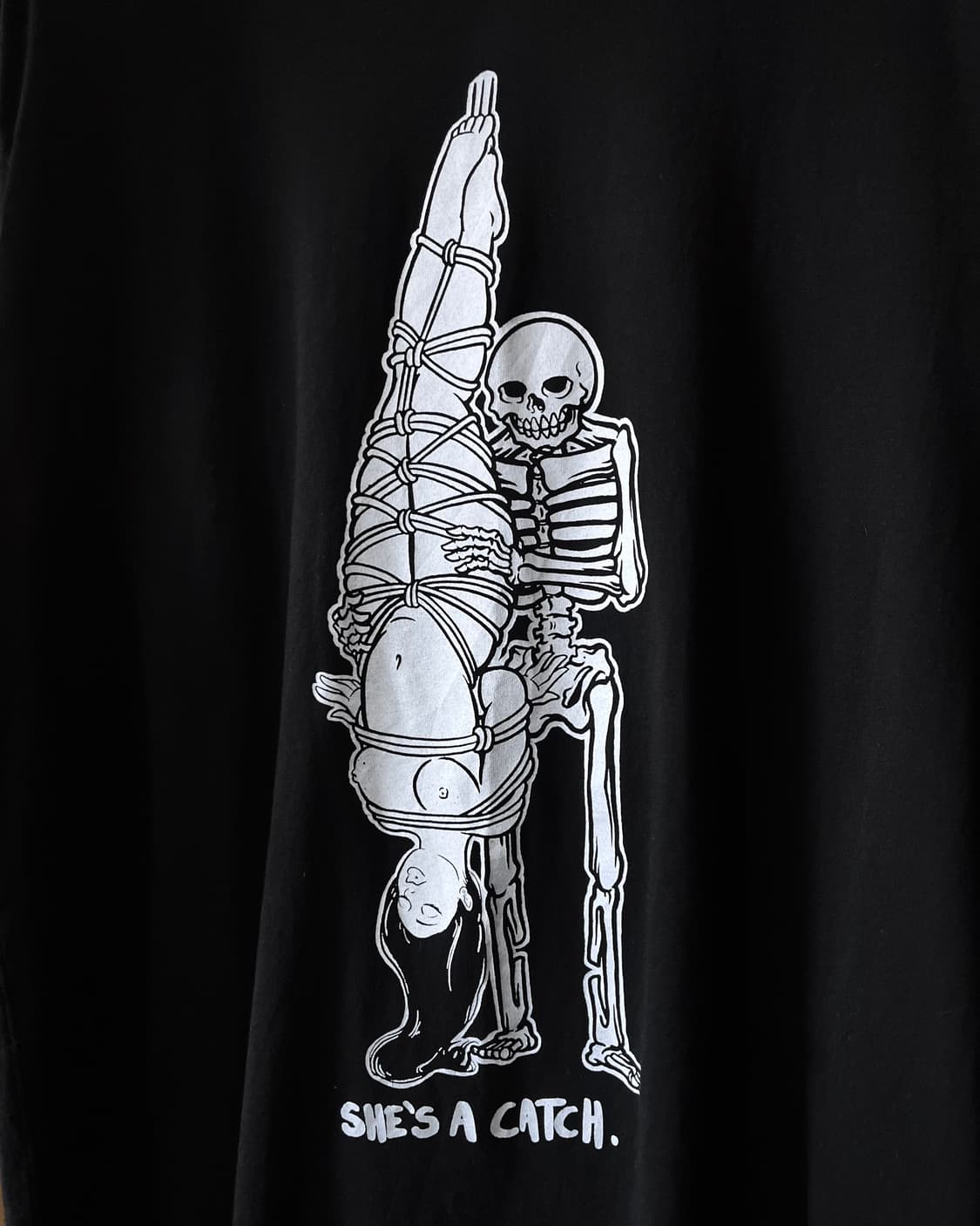 Vintage Eroguro Ero Skull Goth Printed T 상품이미지4