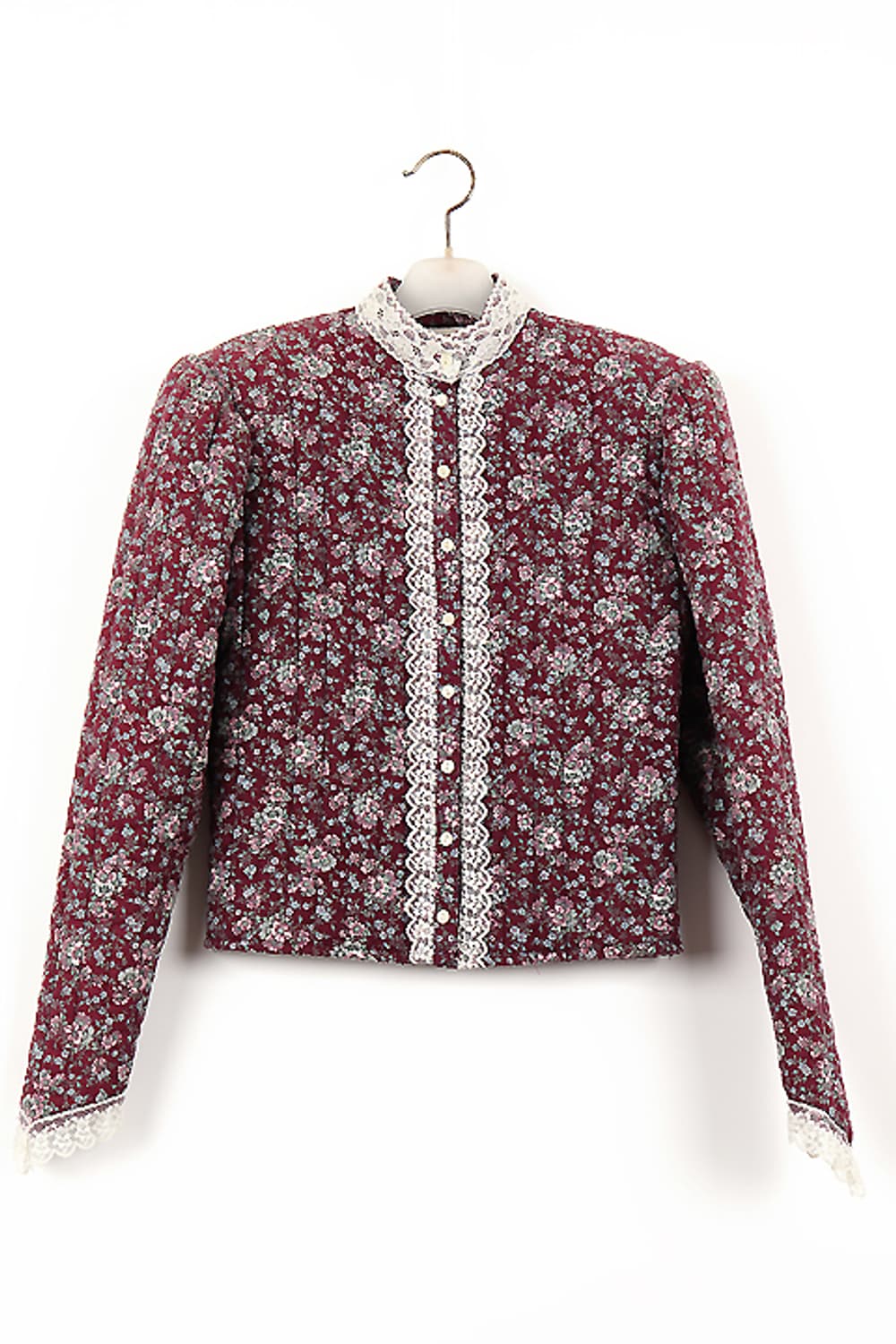 80's GUNNE SAX 플라워 거니섹 퀼팅투피스 상품이미지2