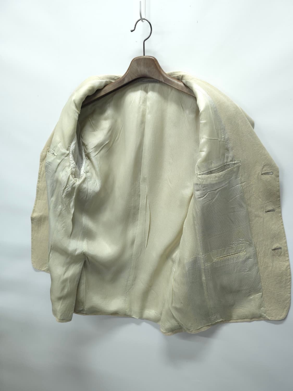 에르메네질도 제냐 소프트 라인 베이지 린넨 블레이저 (스위스 메이드) 상품이미지10