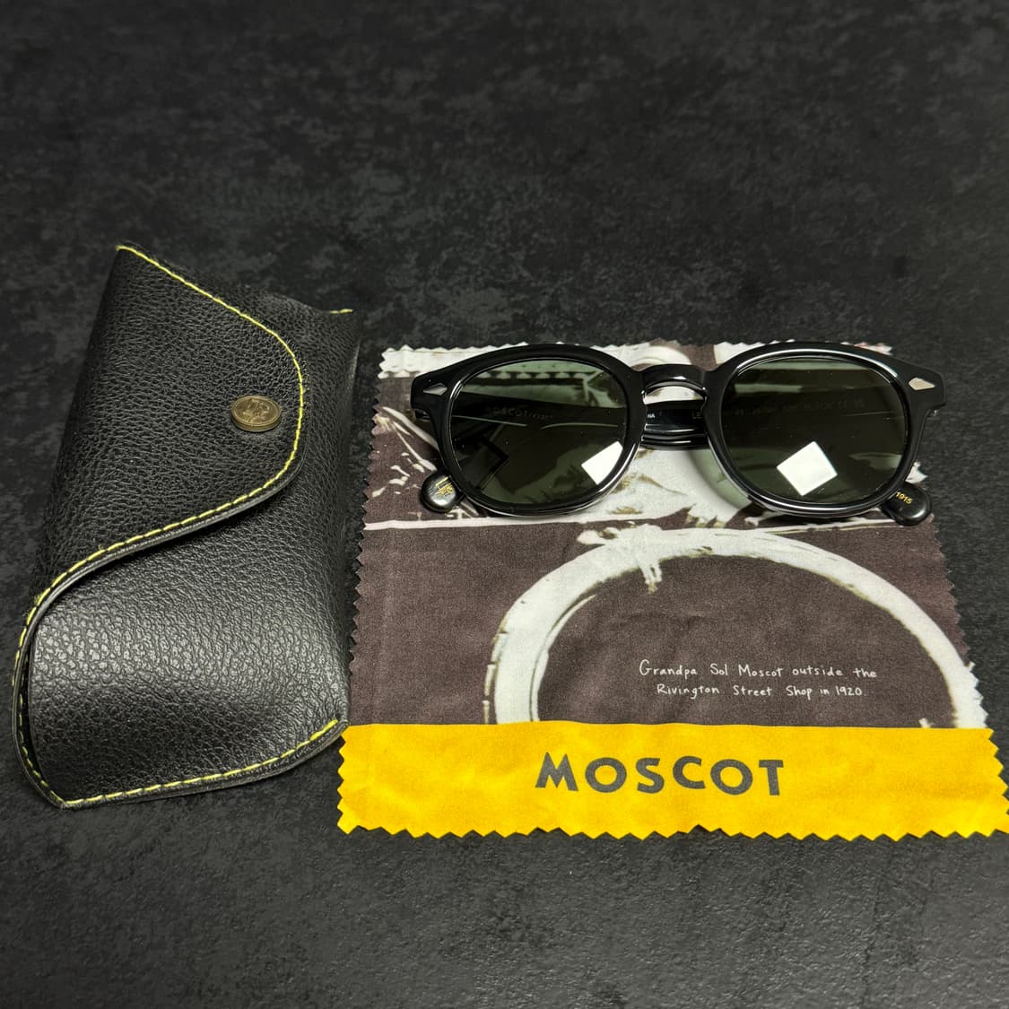 모스콧 렘토쉬 블랙 선글라스 49 사이즈 새상품 상품이미지1