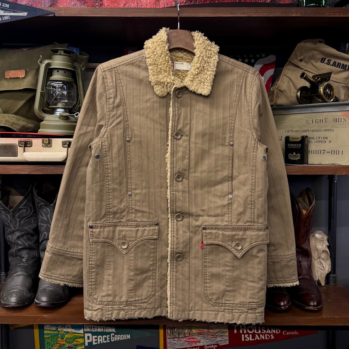 00s 리바이스 레드탭 웨스턴 포켓 쉐르파 초어 자켓 N220 상품이미지1