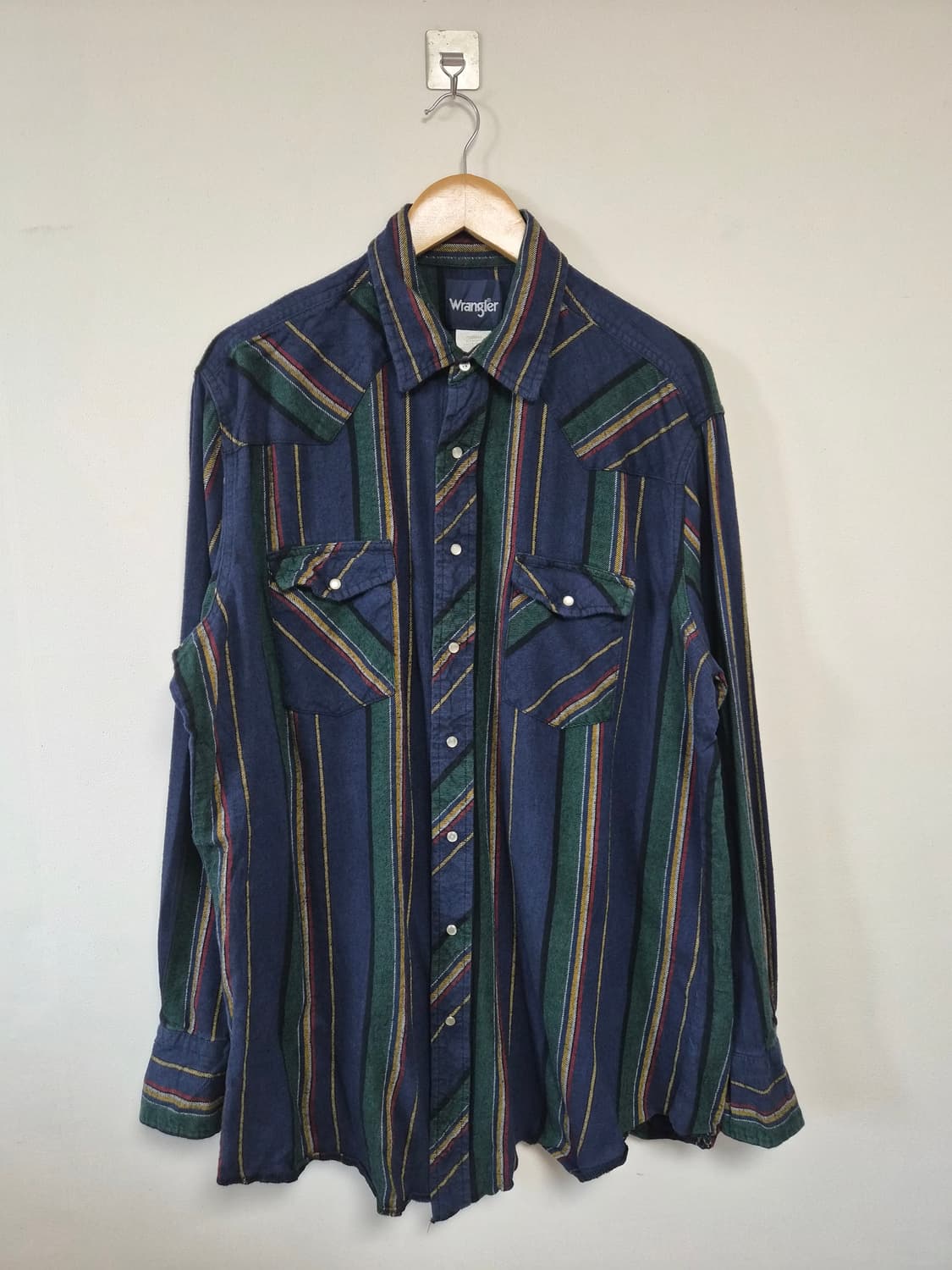 랭글러Wrangler 체크 웨스턴 셔츠 XL사이즈 - S329 상품이미지1
