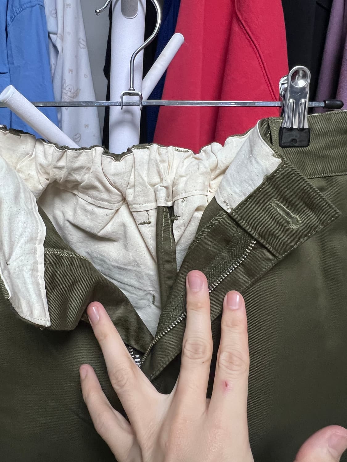 올리브 워크 팬츠 카네이테이 L 상품이미지3