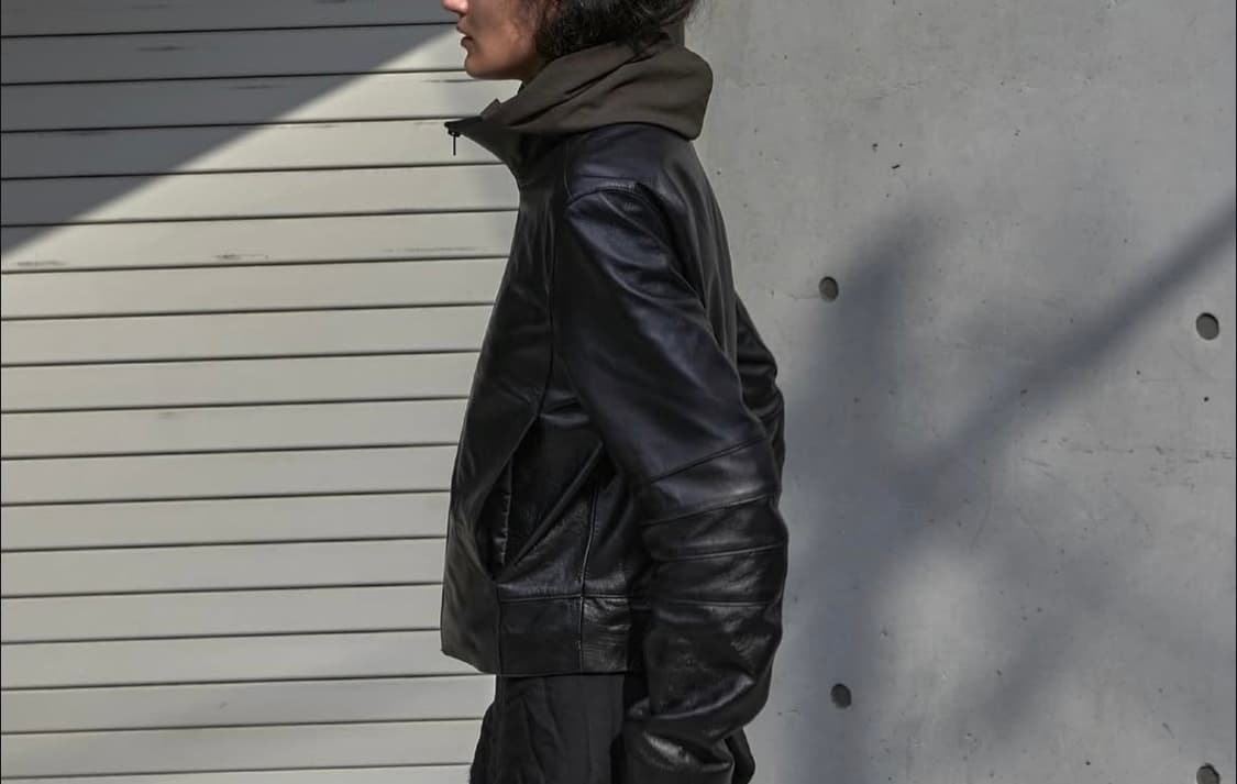 머듈 레더 자켓 블랙 1  상품이미지1