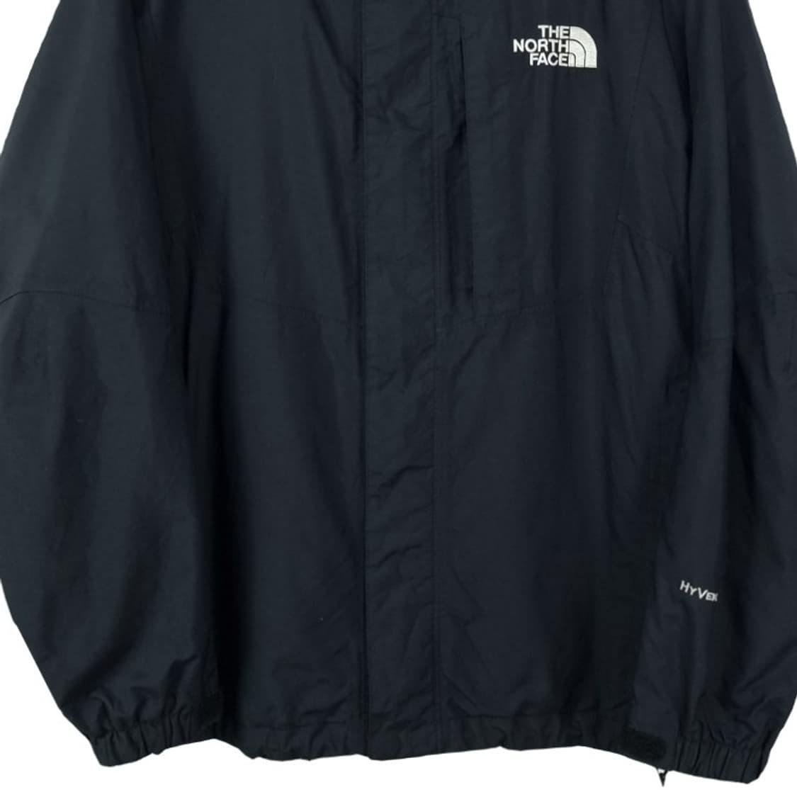 [노스페이스] 로고 자수 오버핏 후드 바람막이 자켓 블랙 M18789 상품이미지5