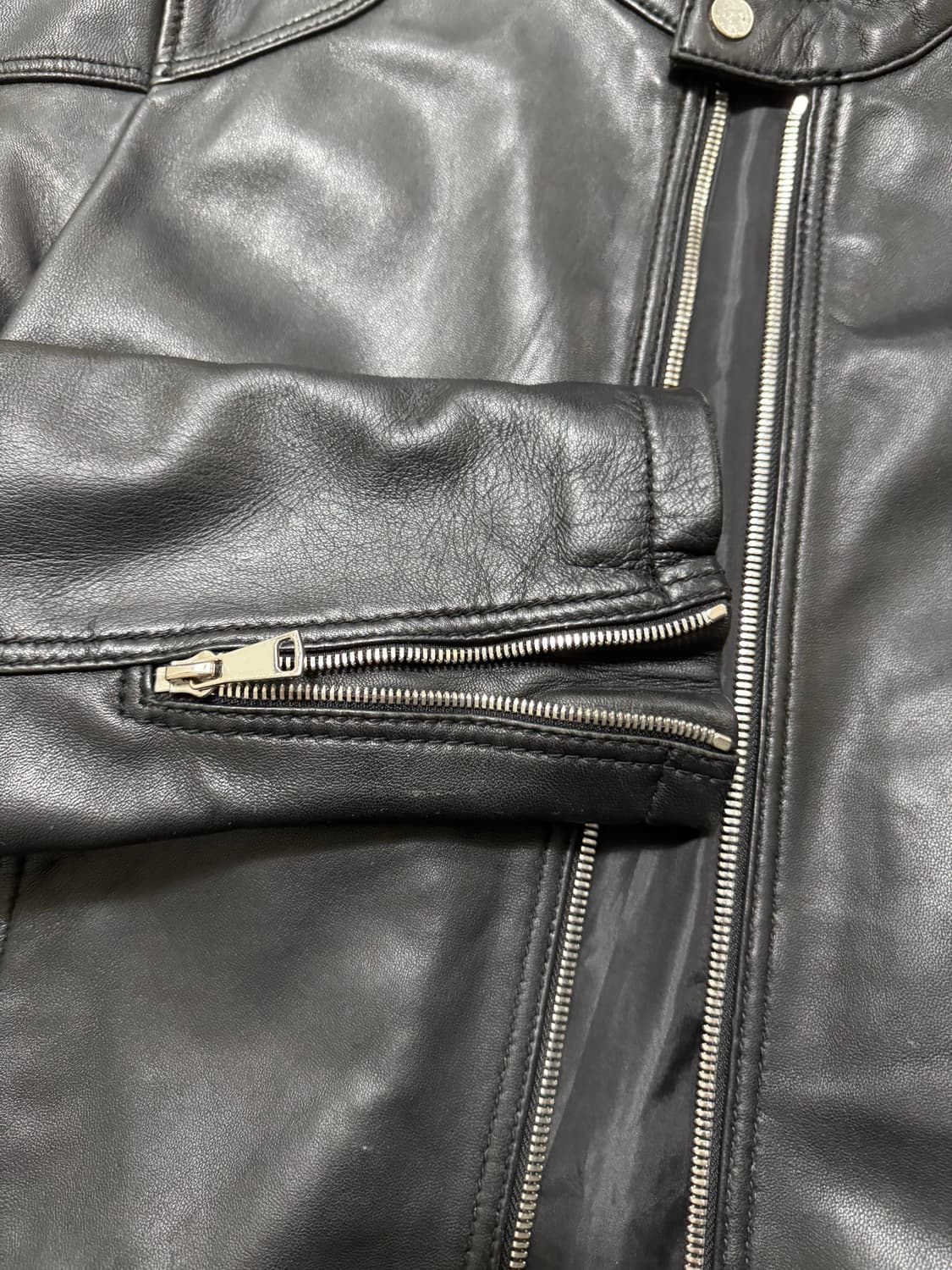 ZARA 양가죽 라이더 자켓 상품이미지4