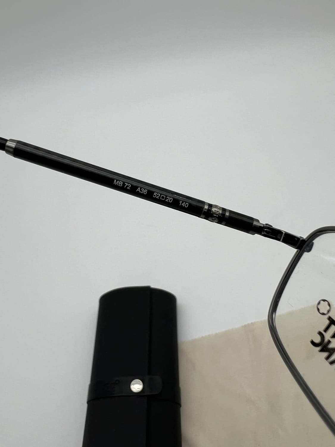 MONTBLANC 메탈 직사각 안경 MB 72 A36 상품이미지7