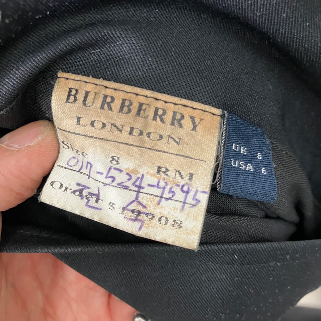 버버리 런던 블랙 캠든 헤리티지 카코트 상품이미지8