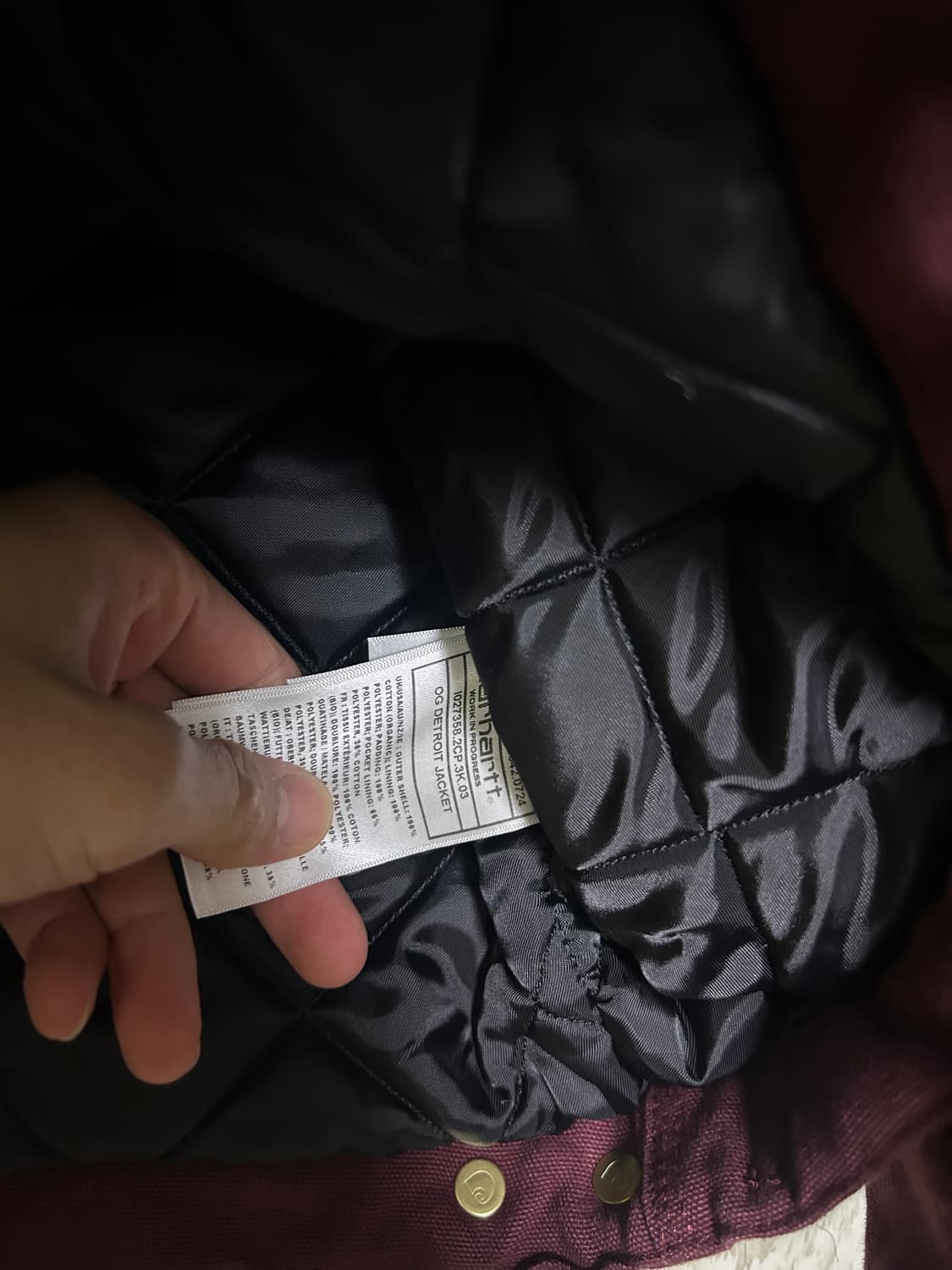 [L] 칼하트 WIP 디트로이트 자켓 말벡 상품이미지5