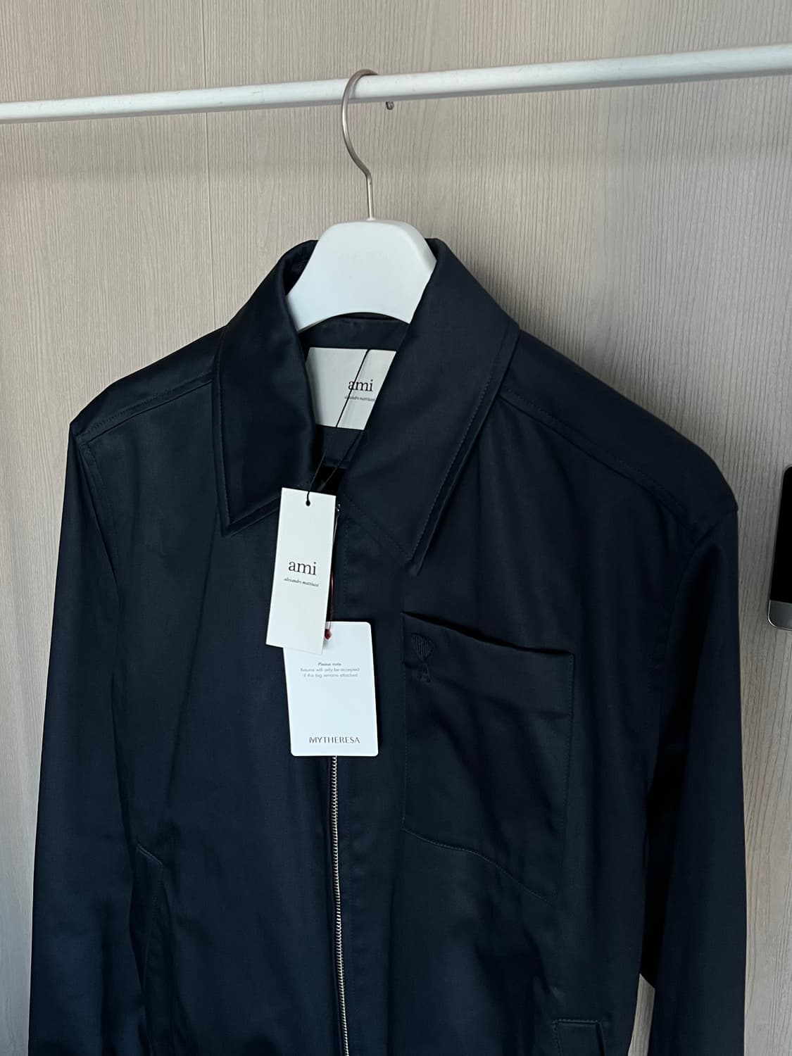 ami 아미 새틴 블루종 자켓 트러커 [새상품] m사이즈 상품이미지3