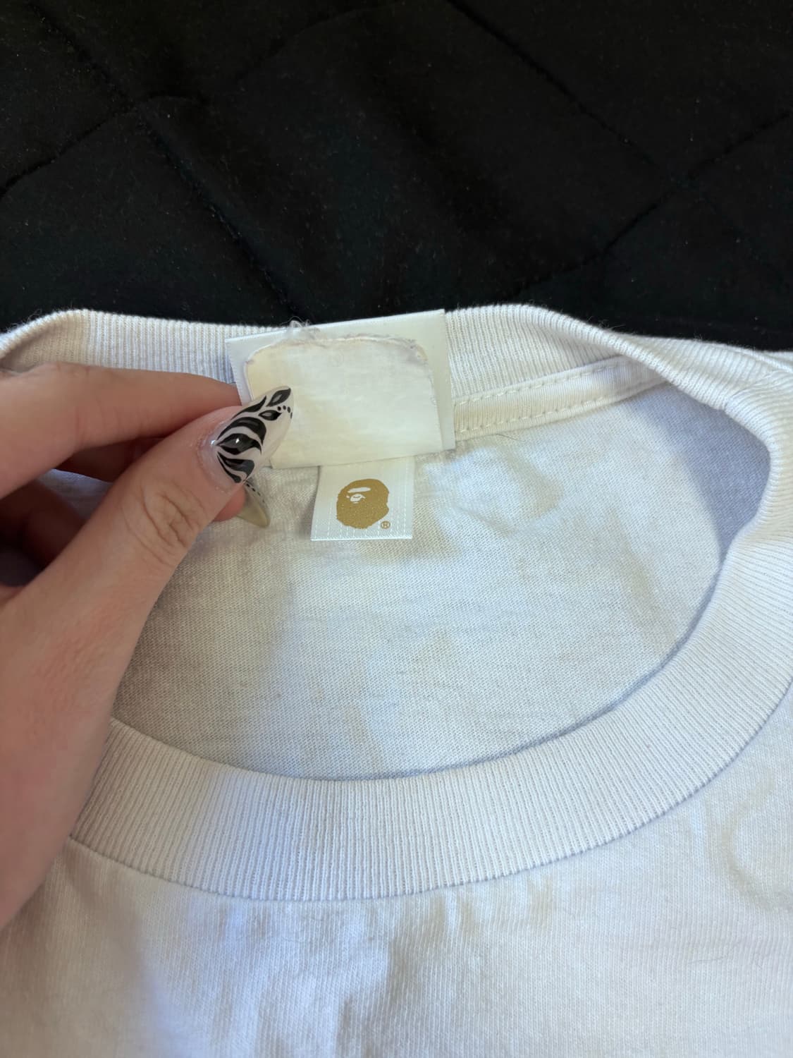 베이프 ABC 카모 재패니즈 레터스 롱슬리브 핑크카모 L 상품이미지4