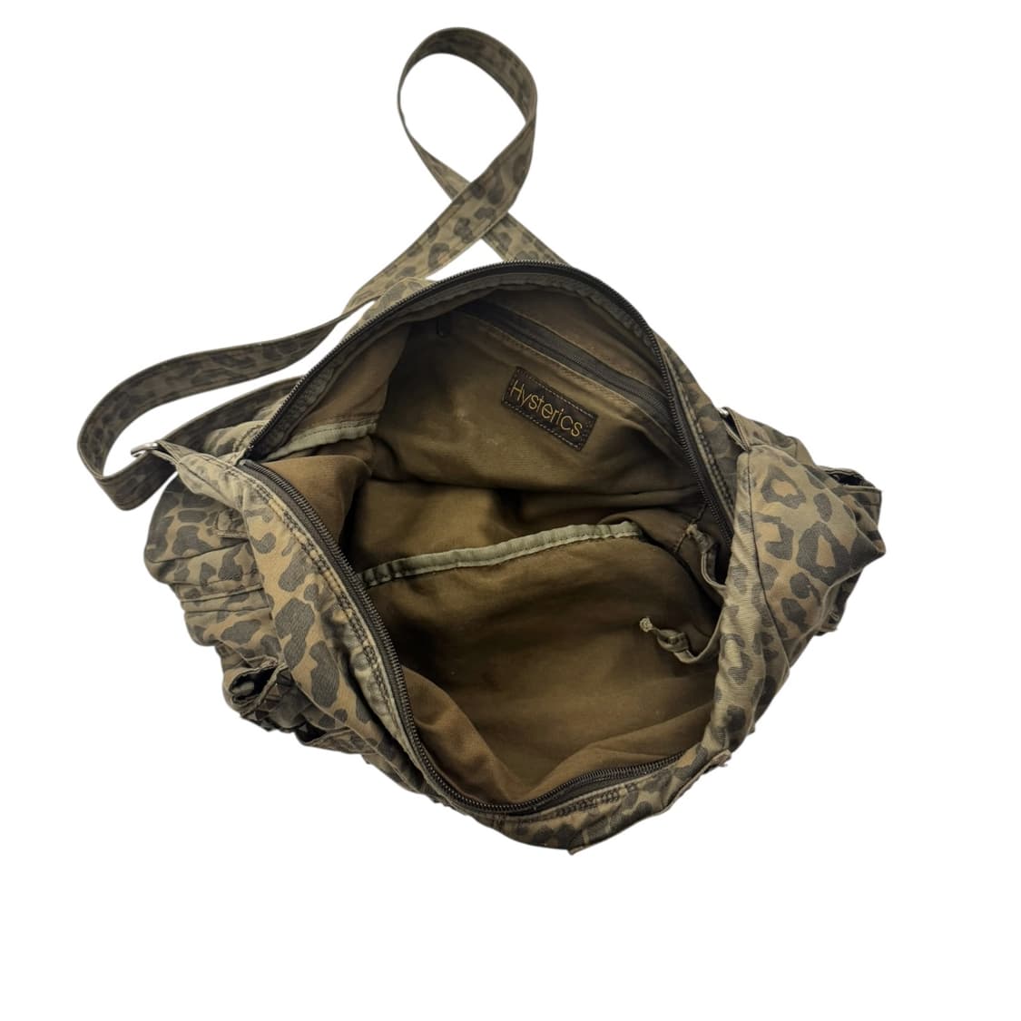 히스테릭글래머 레오파드 스터드 숄더백 올리브 상품이미지9